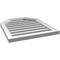 Ekena Millwork Octagonal Top Surface Mount PVC Gable Vent w/ 2"W x 1-1/2"P Brickmould Frame, 22"W x 26"H GVPOT22X2602SF - alternate 3